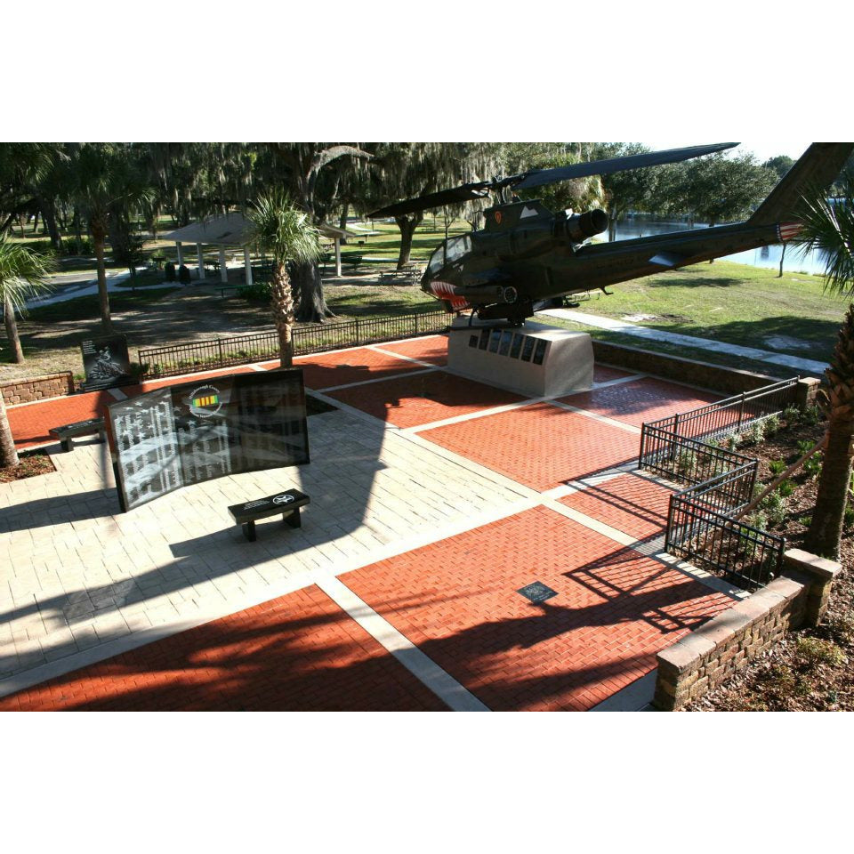 (B2)-RB-4x8x2-1/4, LaserGrade Red Street Paver Bricks, with Lugs
