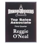 (AWRDS) - BAP - 8" x 10" Solid Black Border Acrylic Plaque
