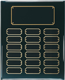 (AWPP18BPF) - 10.5" x 13" Perpetual Plaque 18 Plate Black Piano Finish
