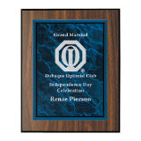 (AWARDS) - APM -5" x 7" Green Marble Acrylic Plaque Plate
