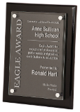 (AWFAPBPF) 10 1/2" X 13" Black Piano Finish Floating Acrylic Plaque