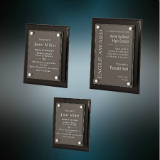 (AWFAPBPF) 10 1/2" X 13" Black Piano Finish Floating Acrylic Plaque