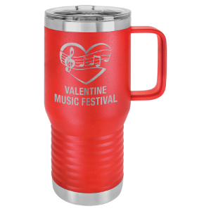 (TM220R) - 20 oz. Red Vacuum Insulated Travel Mug with Slider Lid