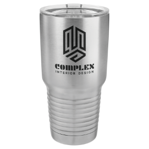 (T230SS) - 30 oz. Stainless Steel Ringneck Vacuum Insulated Tumbler w/Lid & Silver Ring