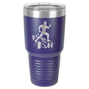(T230P) - 30 oz. Purple Ringneck Vacuum Insulated Tumbler w/Lid & Silver Ring