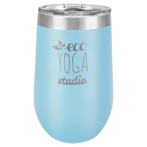(T216LB) - 16 oz. Light Blue Vacuum Insulated Stemless Tumbler w/Lid