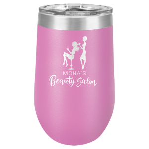 (T216LP) - 16 oz. Light Purple Vacuum Insulated Stemless Tumbler w/Lid