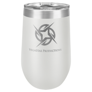 (T216W) - 16 oz. White Vacuum Insulated Stemless Tumbler w/Lid
