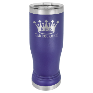 (P214P) - Purple 14 oz. Pilsner w/Clear Lid
