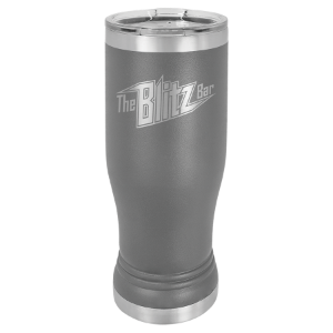 (P214DG) - Dark Gray 14 oz. Pilsner w/Clear Lid