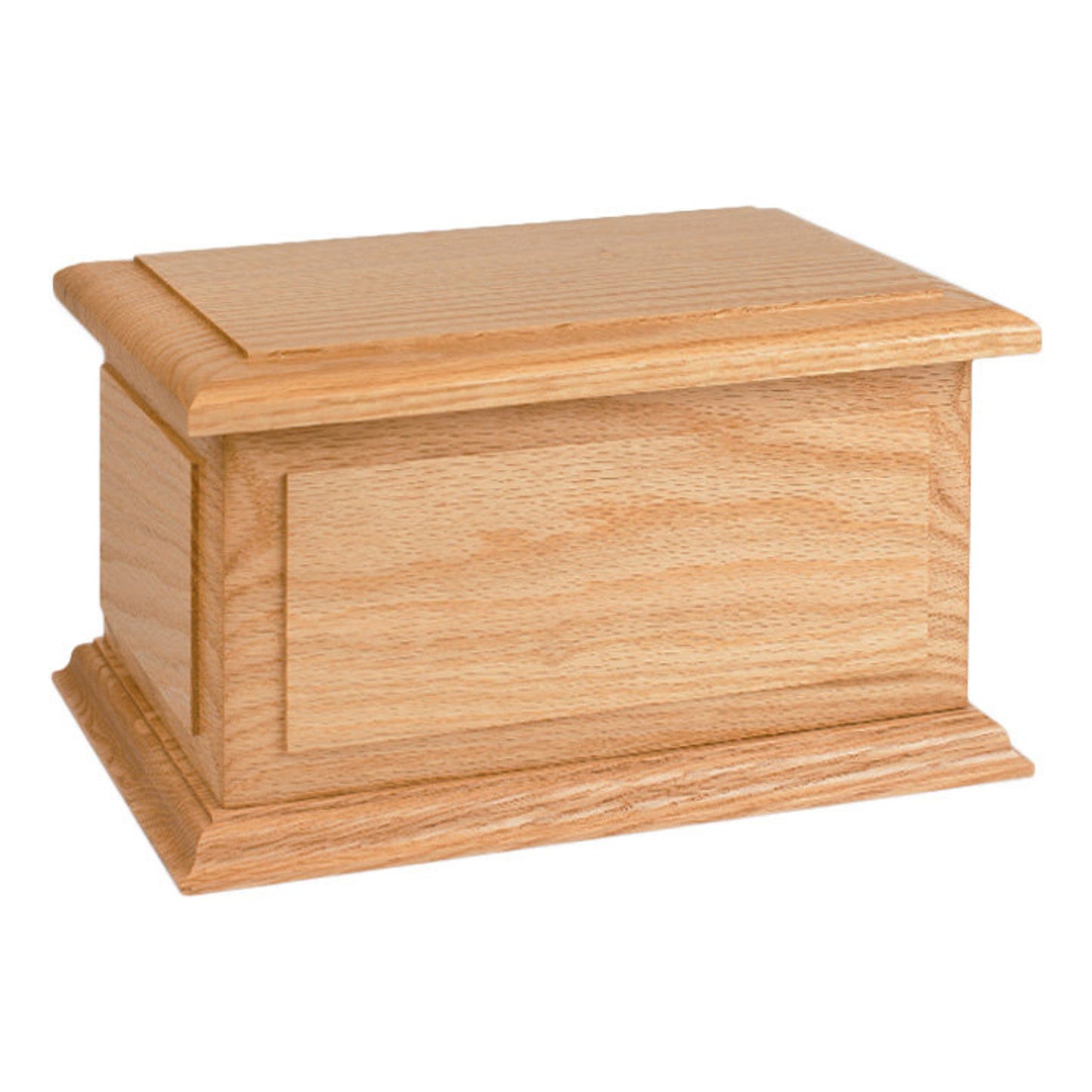 (URN) - Boston Oak Wood Cremation Urn