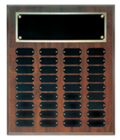 (AWRDS) - CPP - 15" x 18" Perpetual Plaque 36 Plates Cherry Finish
