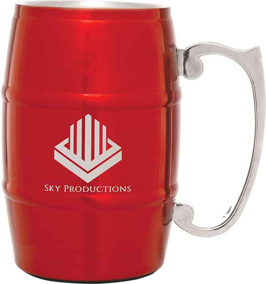 (M217R) - 17 oz. Red Barrel Mug with Handle