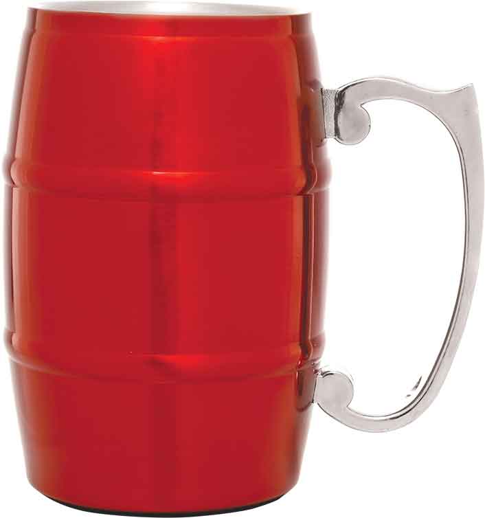 (M217R) - 17 oz. Red Barrel Mug with Handle