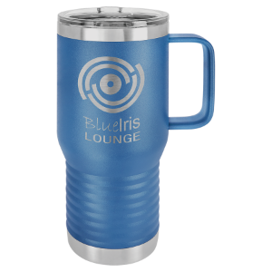 (TM220B) - 20 oz. Royal Blue Vacuum Insulated Travel Mug with Slider Lid