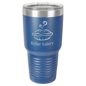 (T230RB) - 30 oz. Royal Blue Ringneck Vacuum Insulated Tumbler w/Lid & Silver Ring