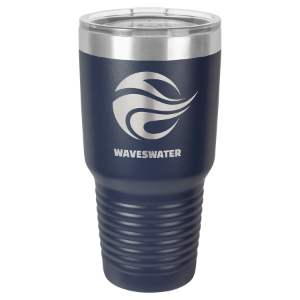 (T230NB) - 30 oz. Navy Blue  Ringneck Vacuum Insulated Tumbler w/Lid & Silver Ring