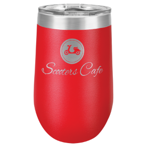 (T216R) - 16 oz. Red Vacuum Insulated Stemless Tumbler w/Lid