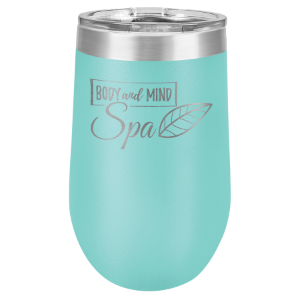 (T216T) - 16 oz. Teal Vacuum Insulated Stemless Tumbler w/Lid
