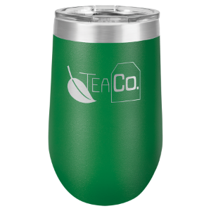 (T216G) - 16 oz. Green Vacuum Insulated Stemless Tumbler w/Lid