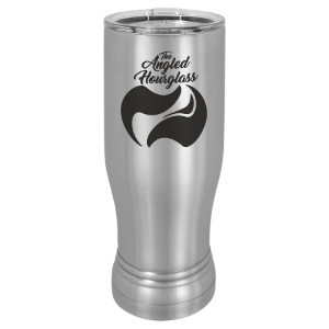 (P214SS) - Stainless Steel 14 oz. Pilsner w/Clear Lid