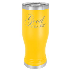 (P220Y) - Yellow 20 oz.  Pilsner w/Clear Lid
