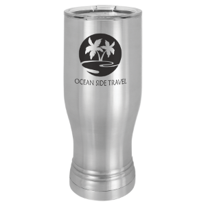 (P220SS) - Stainless Steel 20 oz. Pilsner w/Clear Lid